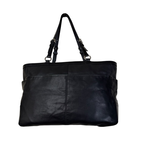 Coach Ashley Black Leather Shoulder Bag - Picture 2 of 9